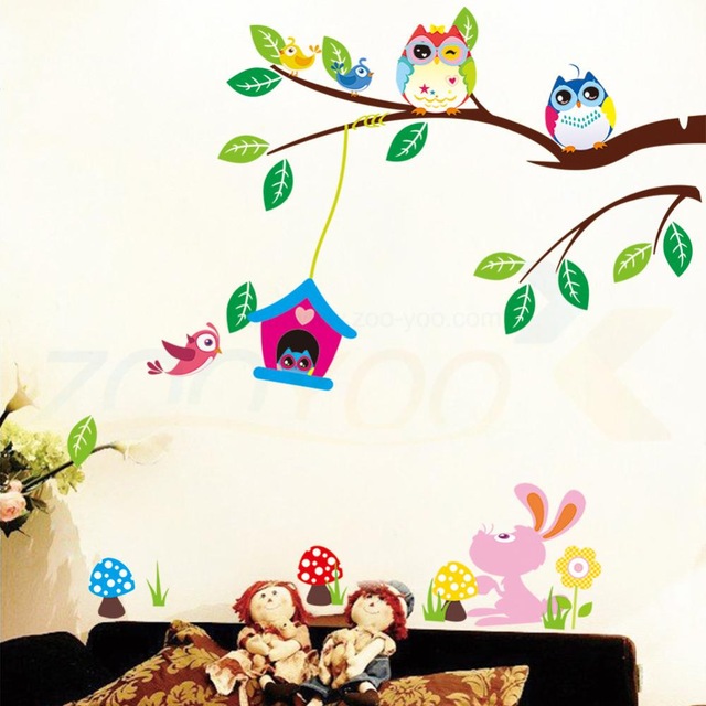 Симпатичные-совы-играя-на-деревья-стены-украшения-дома-для-детей-номеров-ZooYoo1017-съемный-пвх-наклейки-на.jpg_640x640